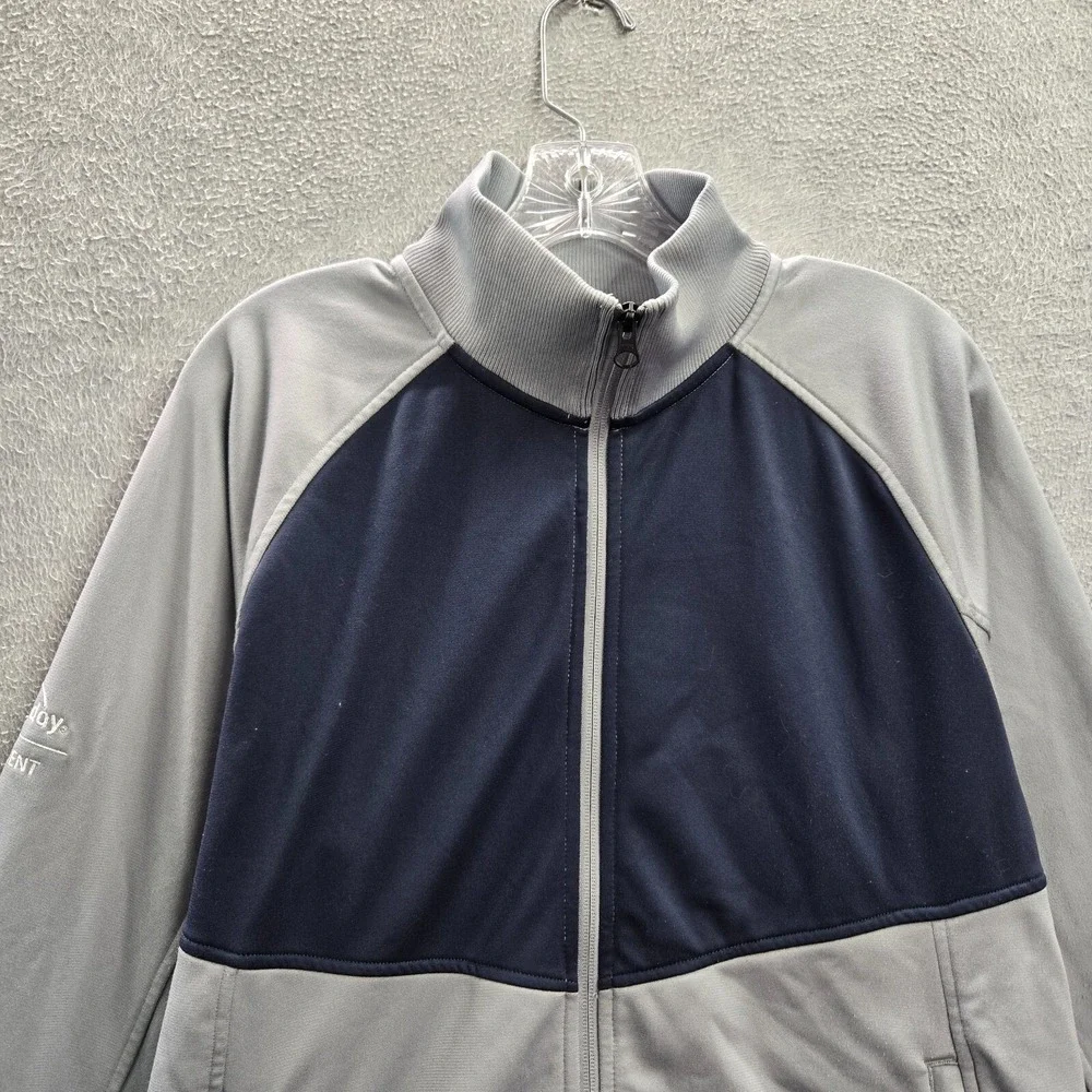 The North Face‎ Men Jacket Medium Blue Colorblock Pockets Full Zip Mock Neck